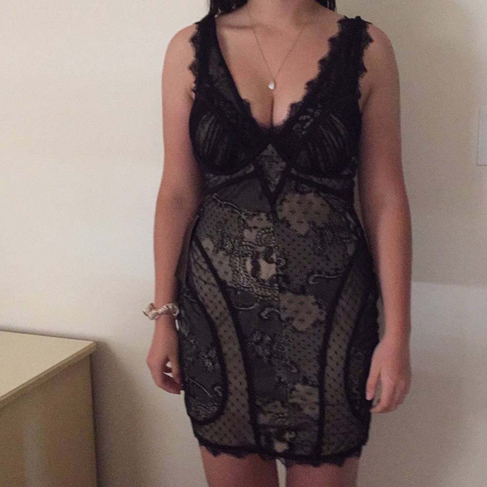 BeBe Black Lace Sexy Dress 🔥🔥